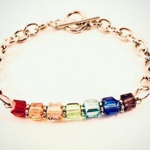 Rainbow Cubes LBGTQ Pride Bracelet